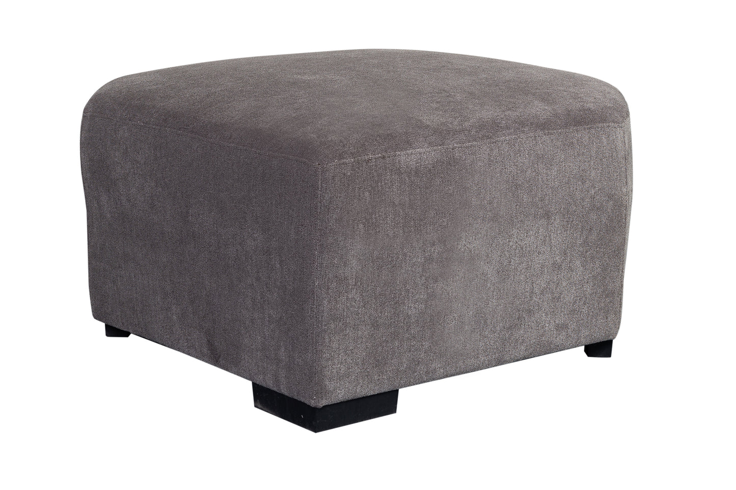 CLAYTON GRAPHITE OTTOMAN