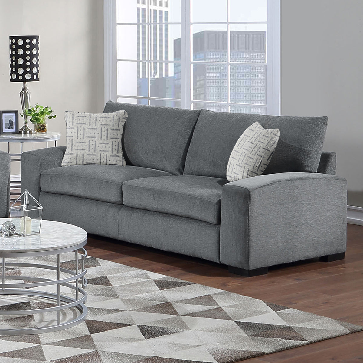CLAYTON II CORNFLOWER SOFA