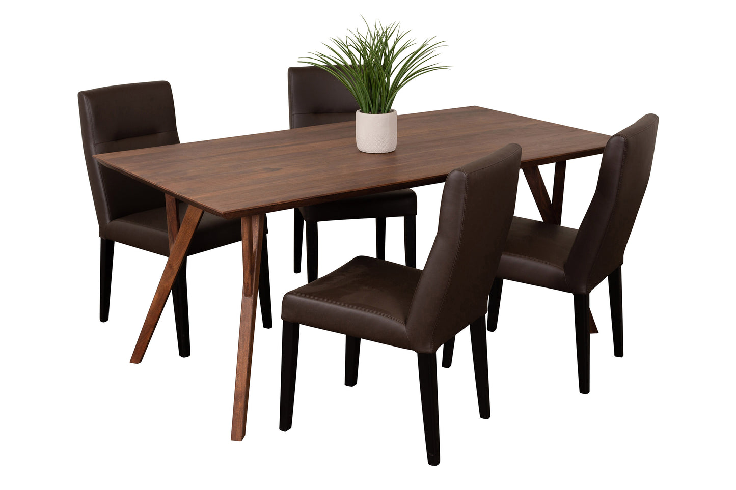 PORTOLA WALNUT DIN TABLE RECT