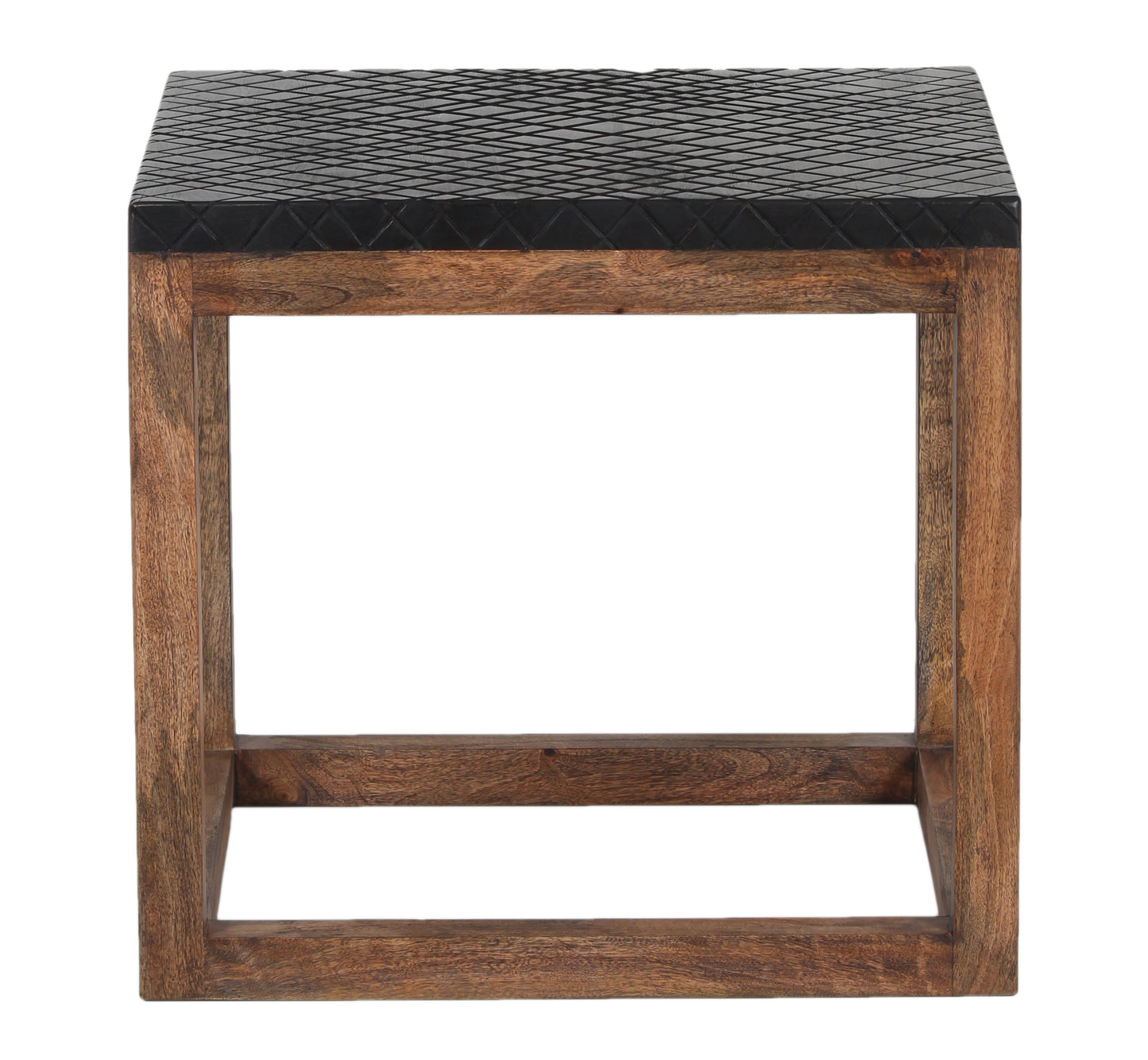 SKAMANIA WALNUT/BLK END TABLE