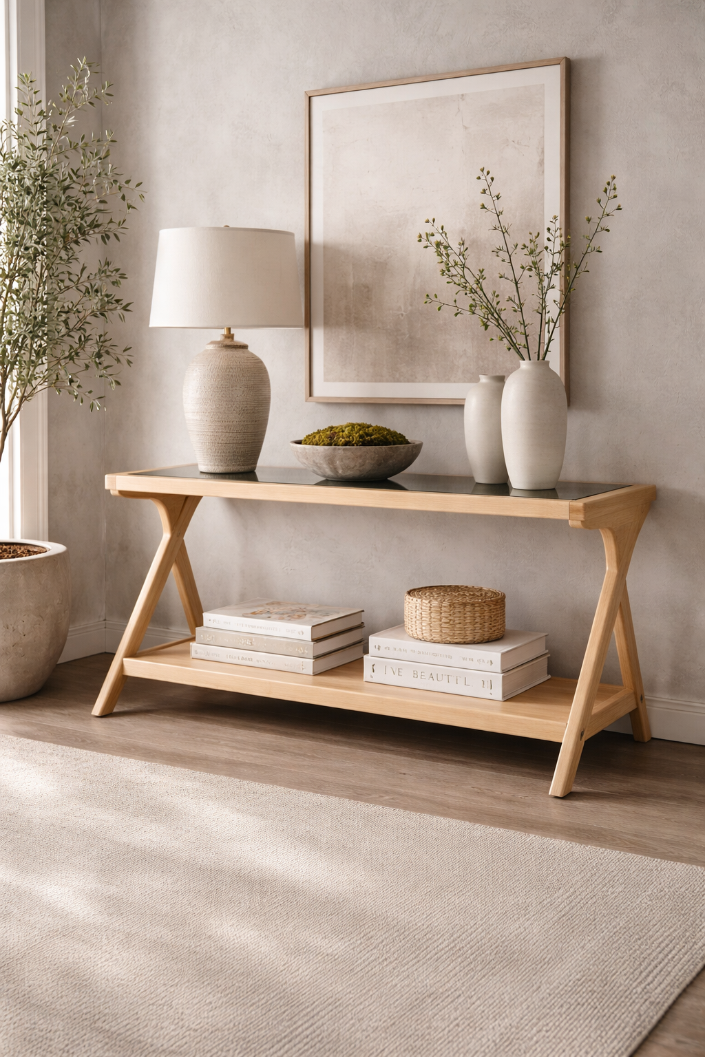 CANBERRA NATURAL CONSOLE TABLE