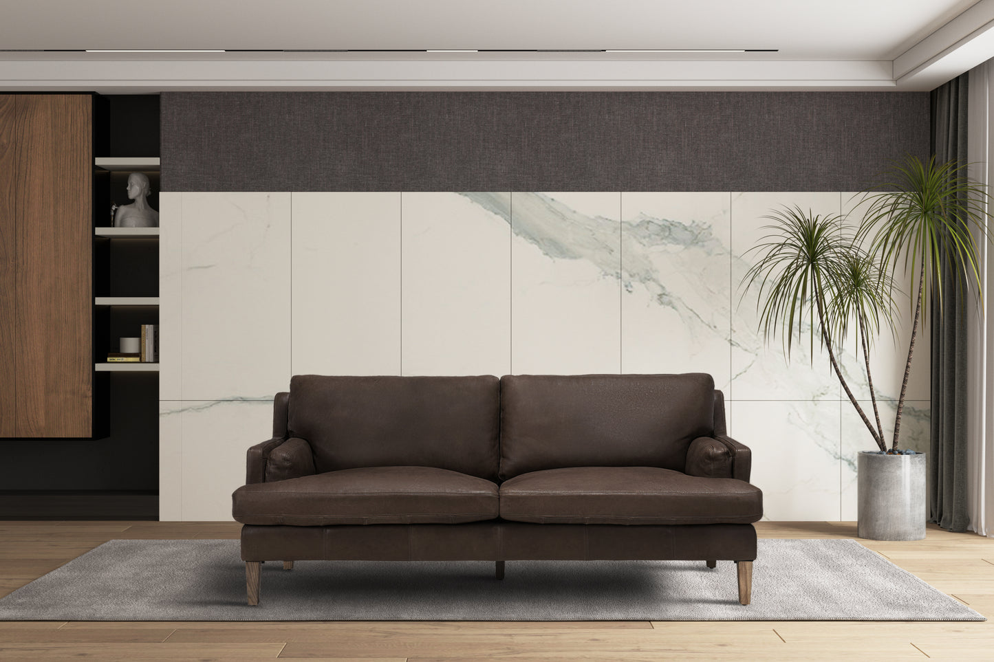 STEWART CHOCOLATE SOFA