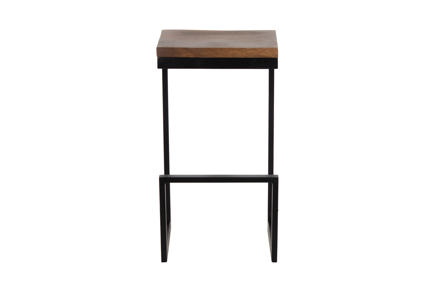 CUBE BAR STOOL WALNUT 2PK