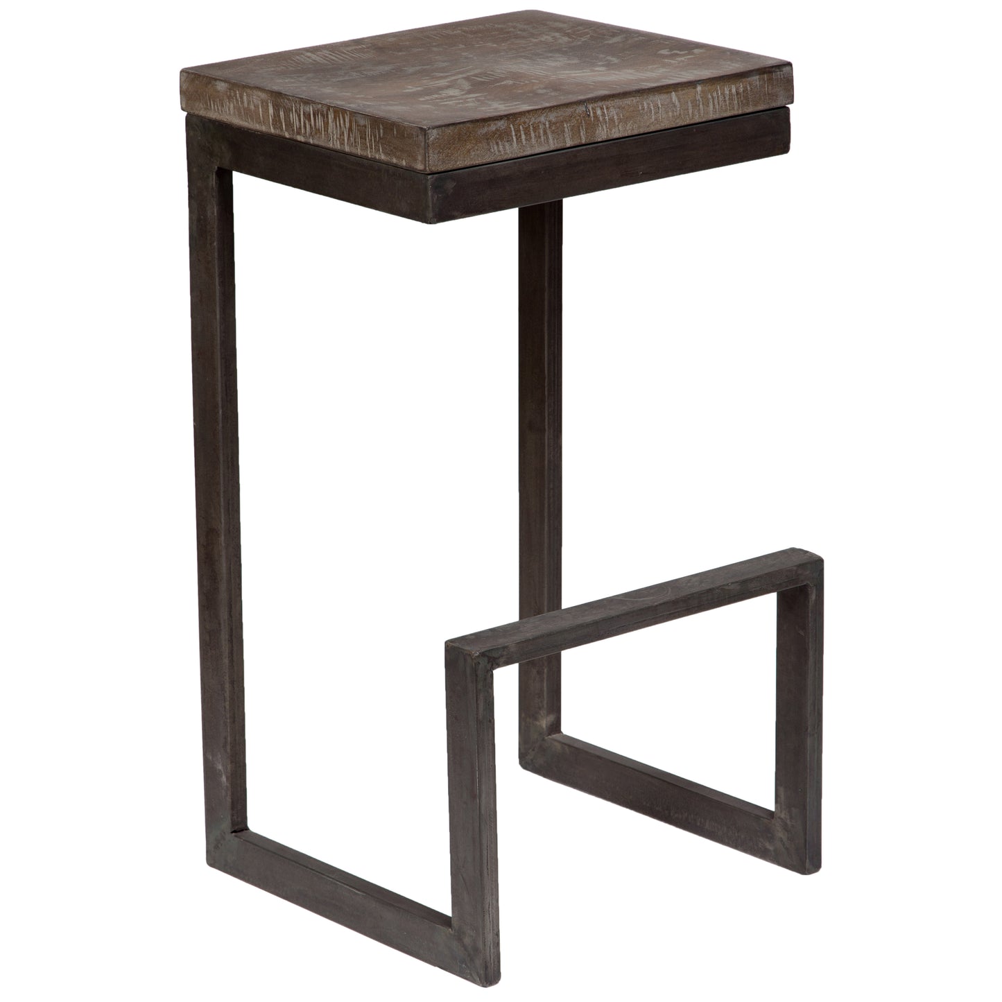 CUBE BAR STOOL GRAY