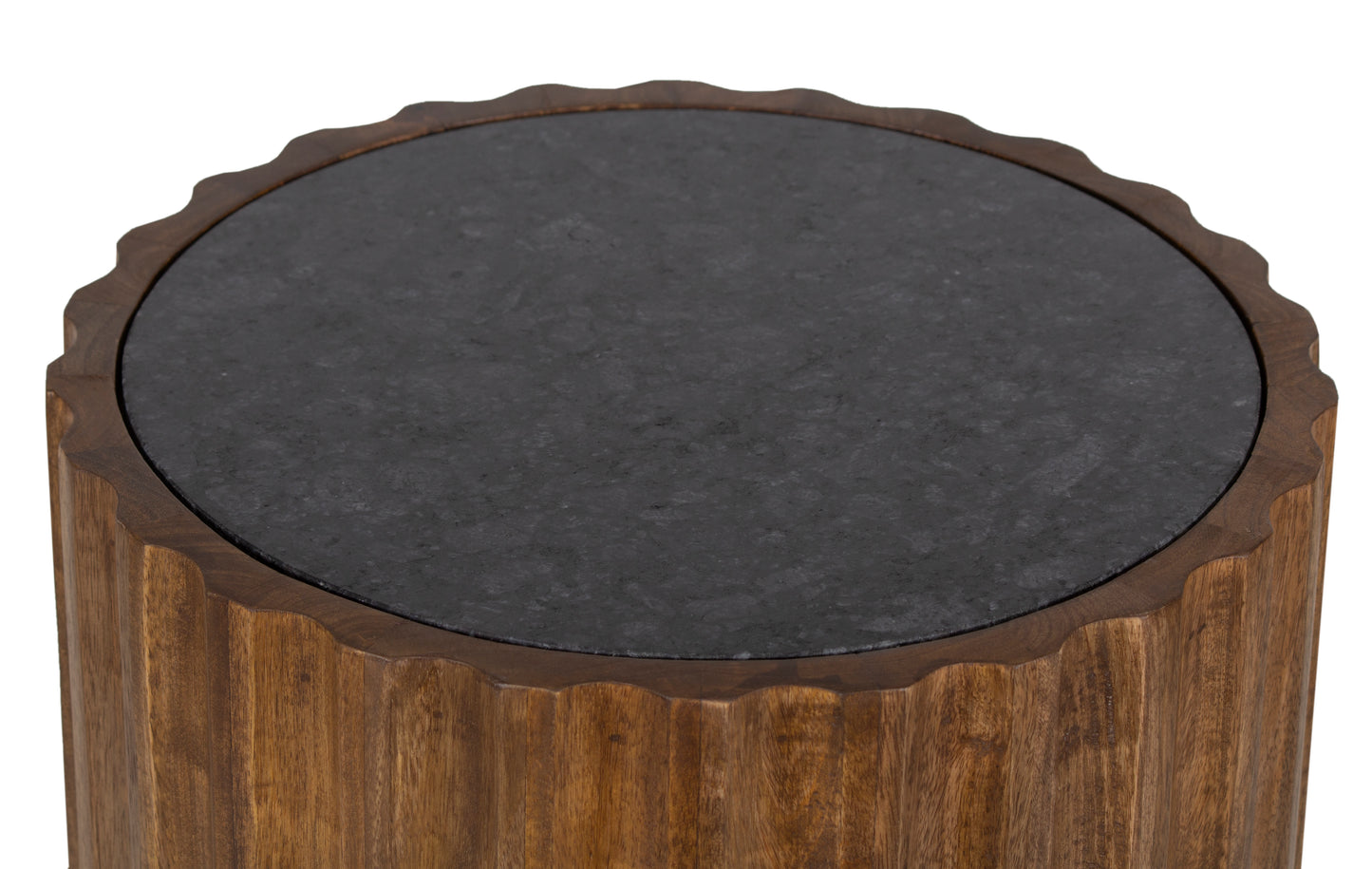 PINION WALNUT/BLACK END TABLE