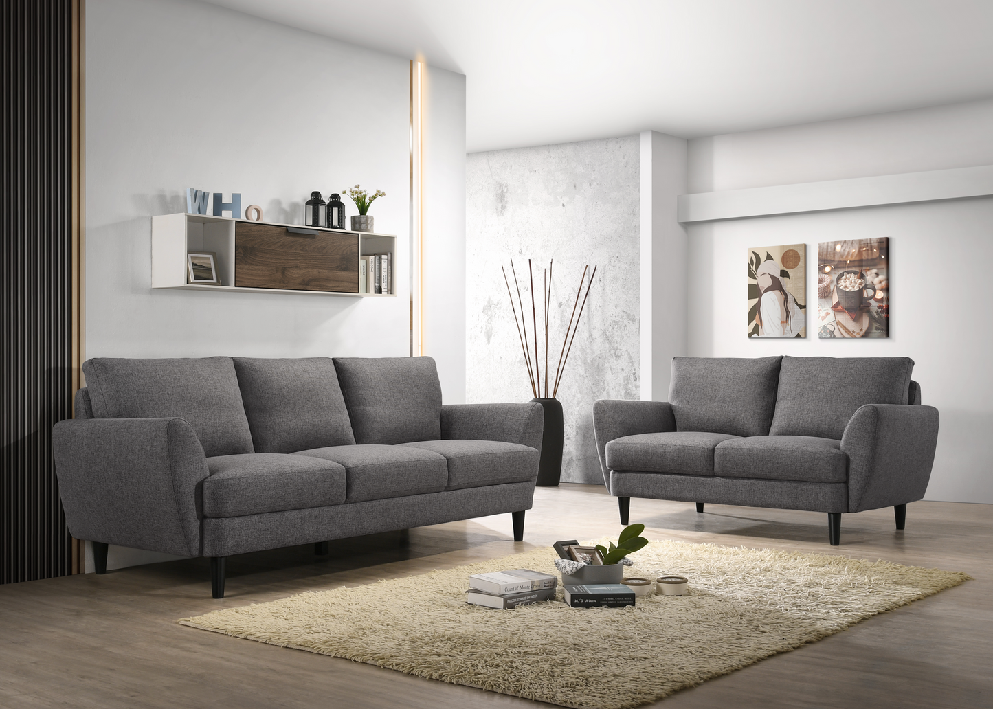 BURNSIDE ALLOY SOFA