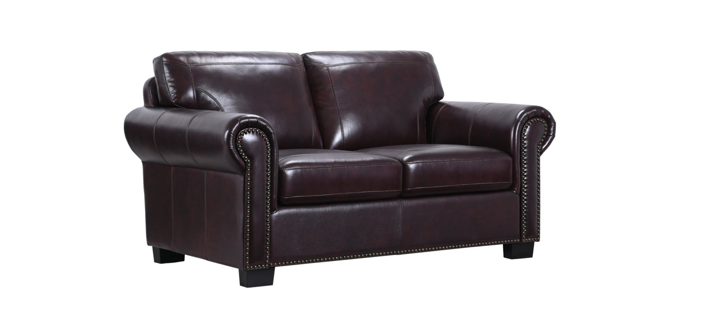 CASSIDY BURGUNDY LOVESEAT