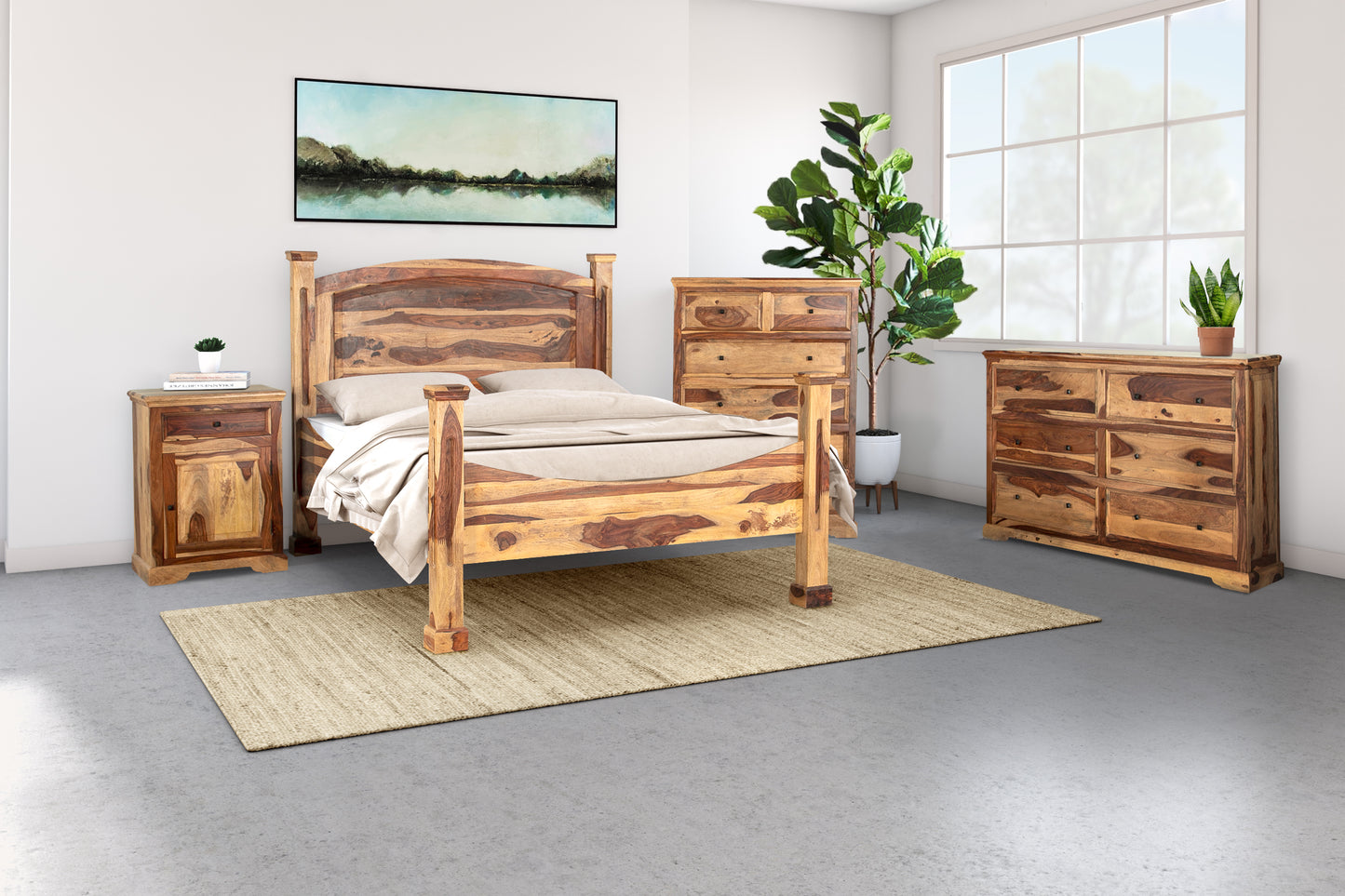 TAHOE NATURAL QUEEN BED