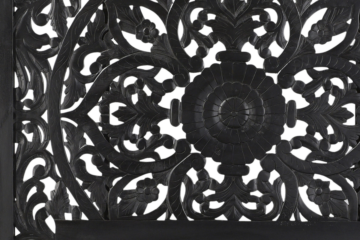 BALI BLACK QUEEN BED