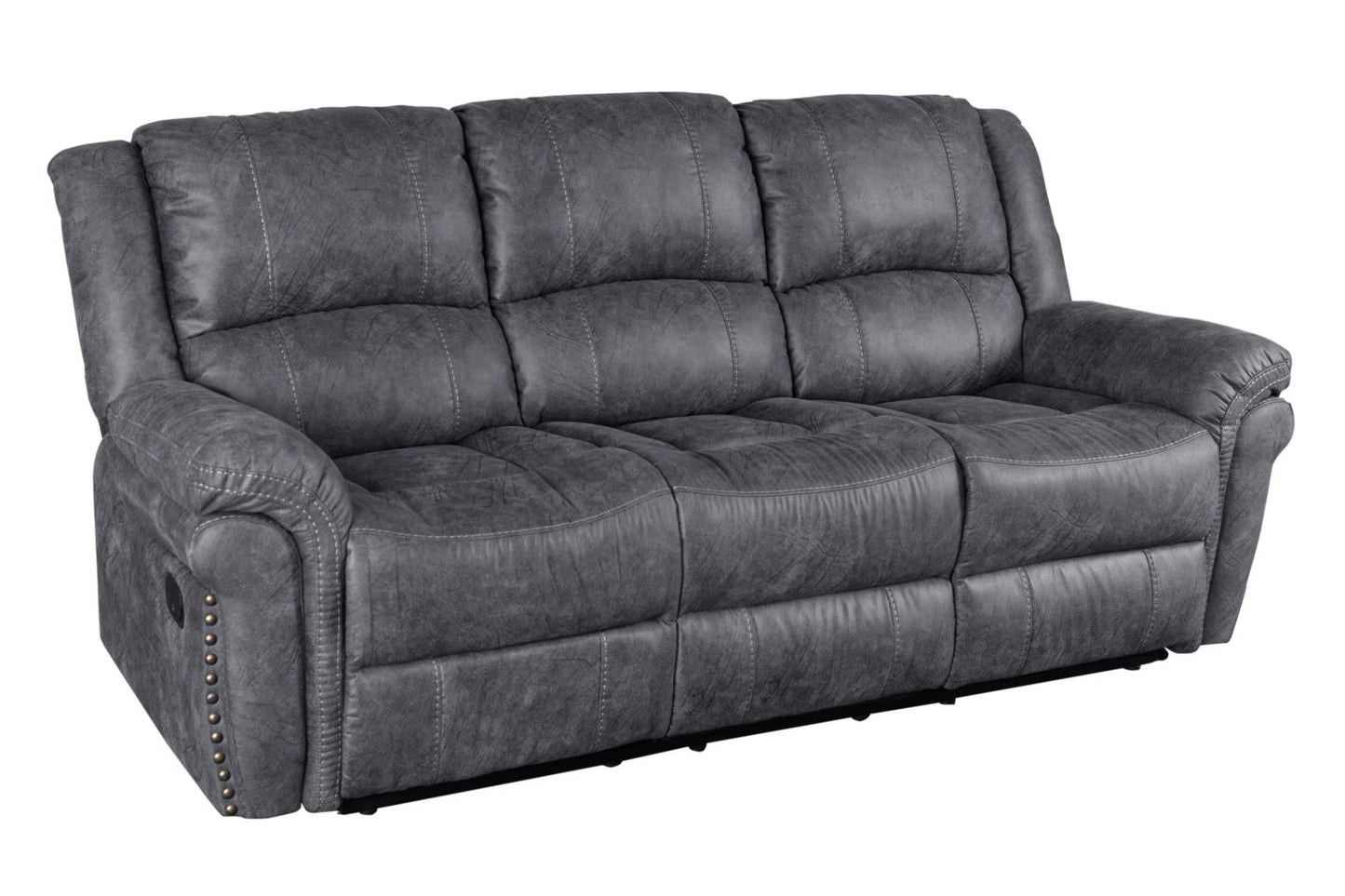 ST JOHN GRAY RECLINING SOFA