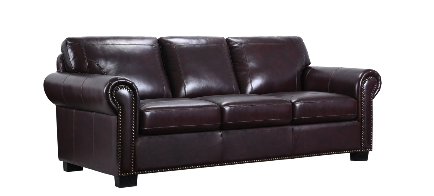 CASSIDY BURGUNDY SOFA