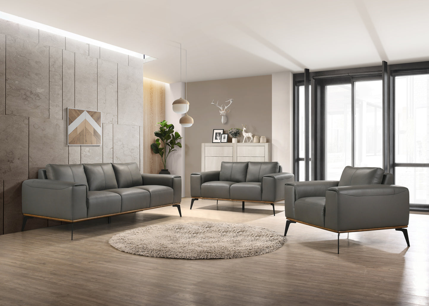 PIETRO GRAY LOVESEAT