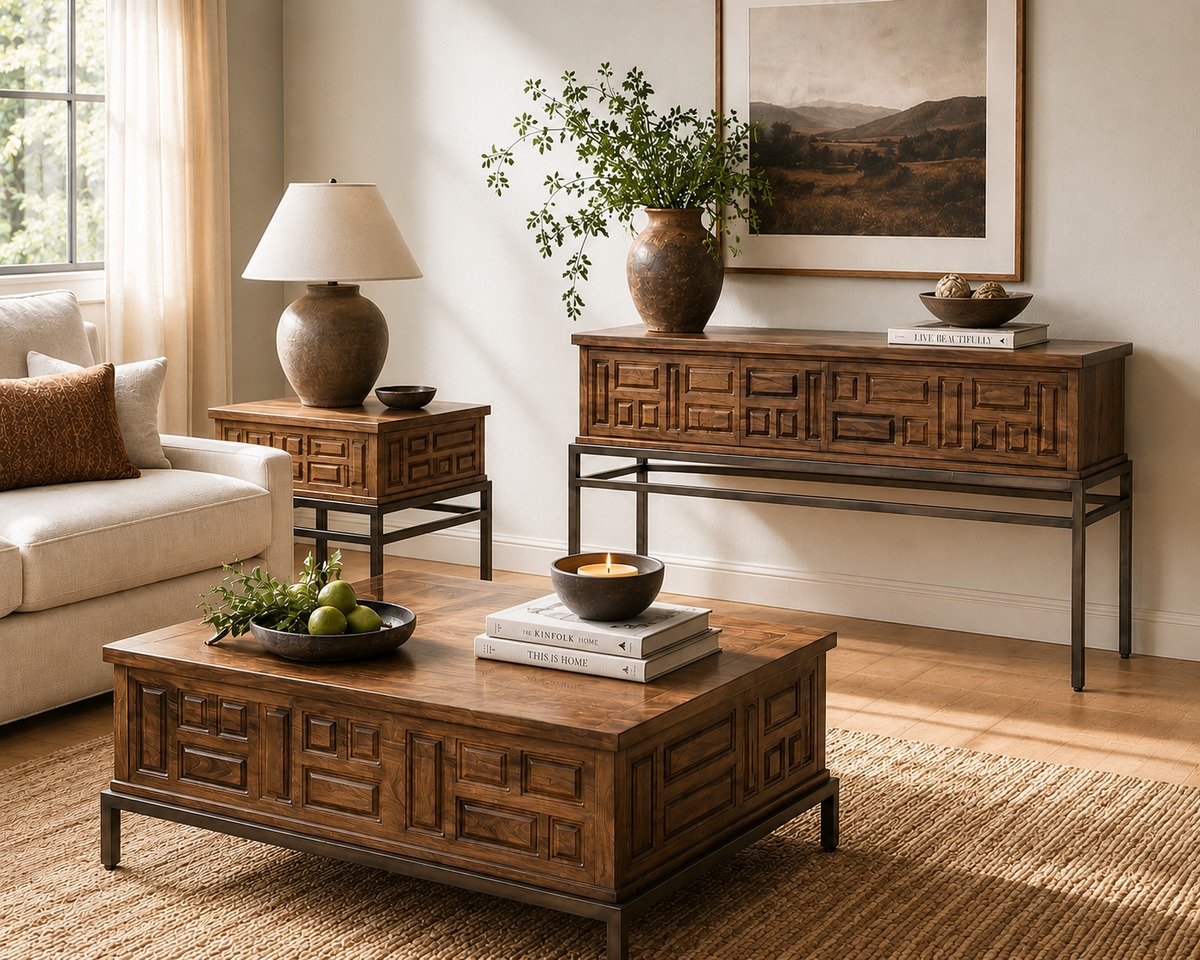 CELESTE NATURAL COFFEE TABLE