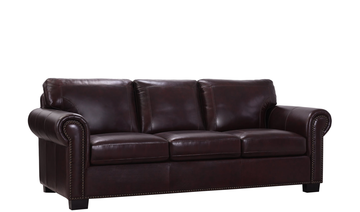 CASSIDY BURGUNDY SOFA