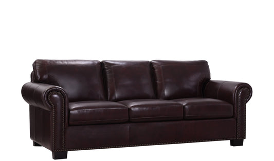 CASSIDY BURGUNDY SOFA