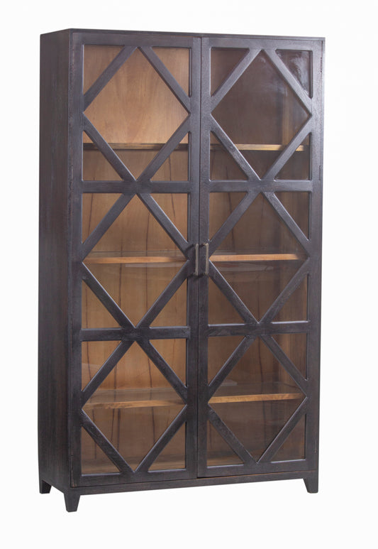 TRELLIS BLACK CABINET