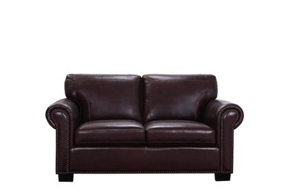 CASSIDY BURGUNDY LOVESEAT