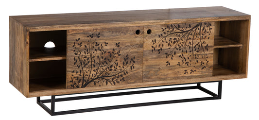 TREE W LEAVES" TV STAND