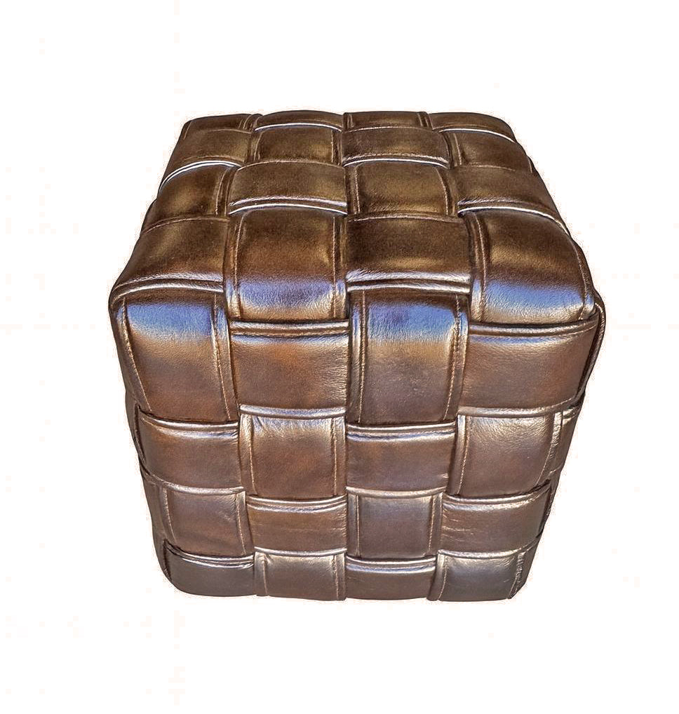NOGALES LEATHER OTTOMAN
