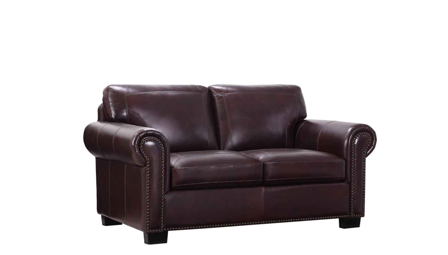 CASSIDY BURGUNDY LOVESEAT