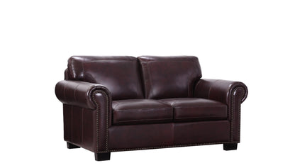 CASSIDY BURGUNDY LOVESEAT