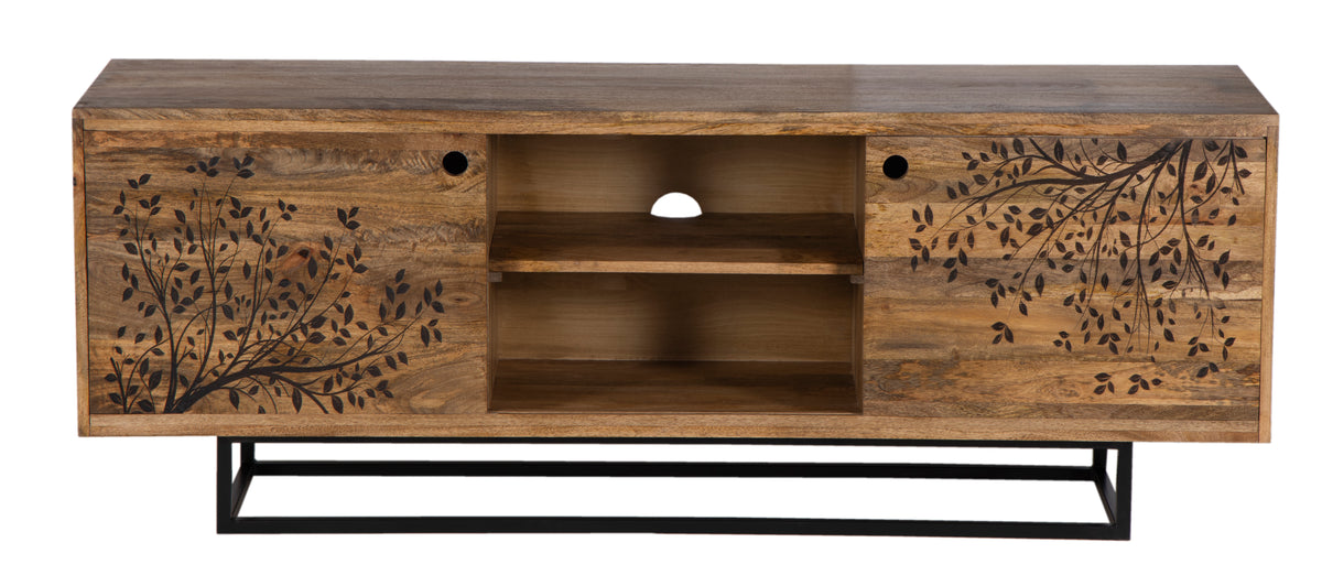TREE W LEAVES" TV STAND