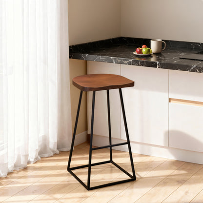 CLEMENT WALNUT BAR STOOL