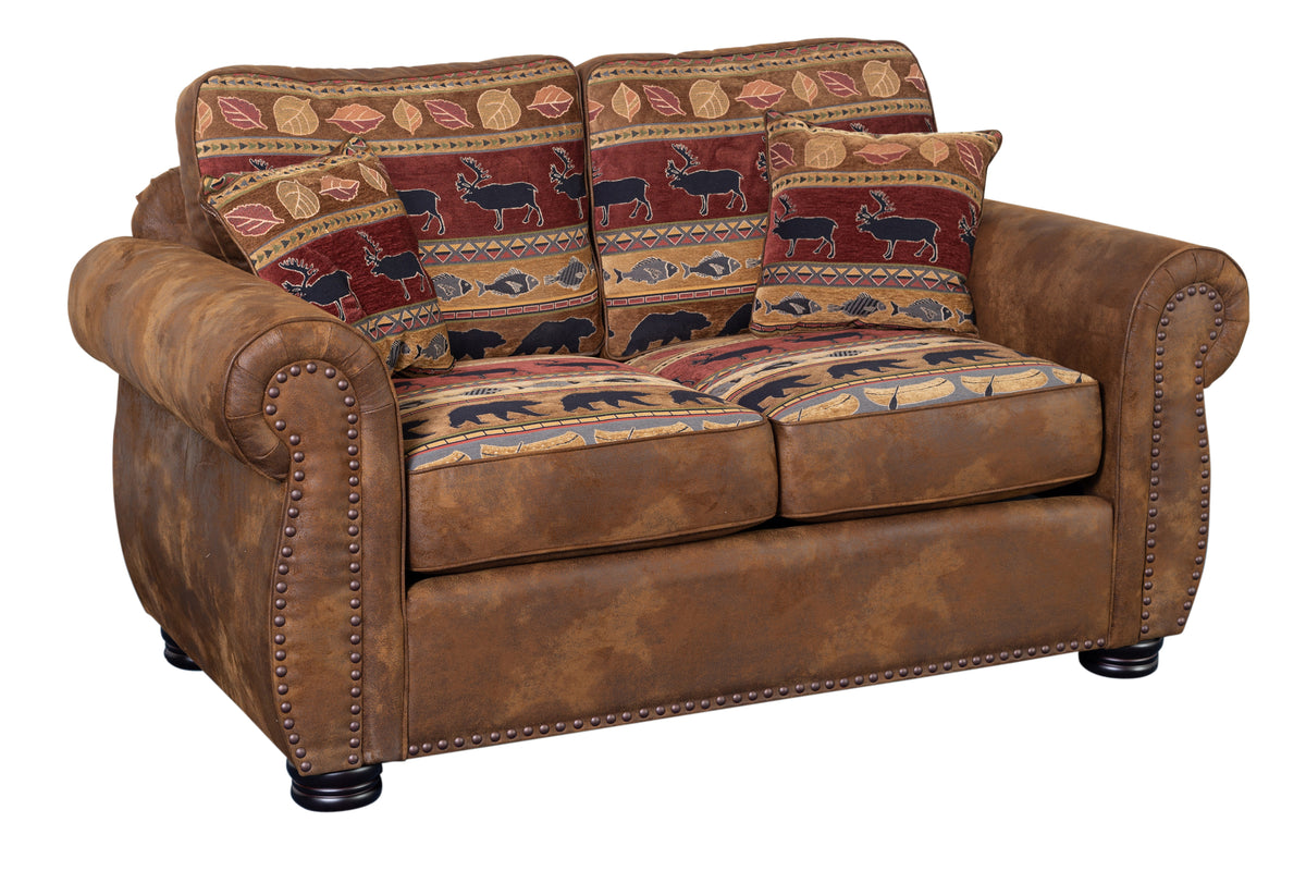 PINECREST BROWN LOVESEAT