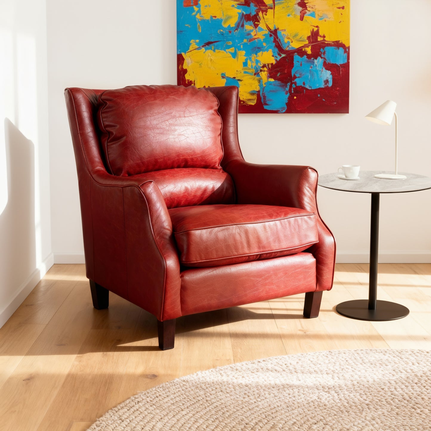 GARNETT RED ACNT CHAIR