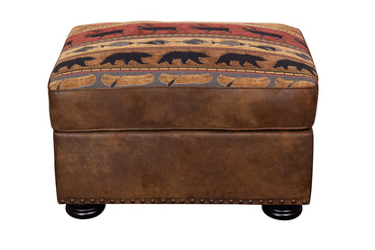 PINECREST BROWN OTTOMAN