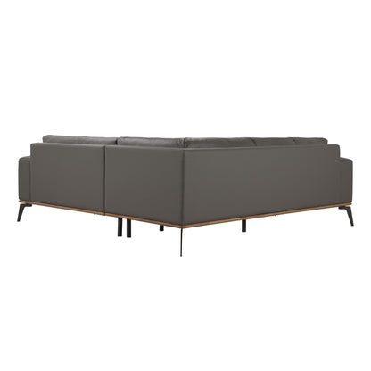 PIETRO GRAY SECTIONAL 2PC