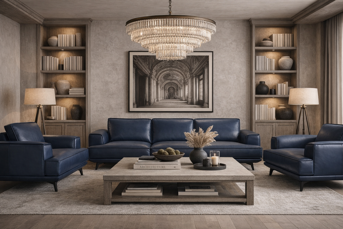 PIRELLI BLUE SOFA