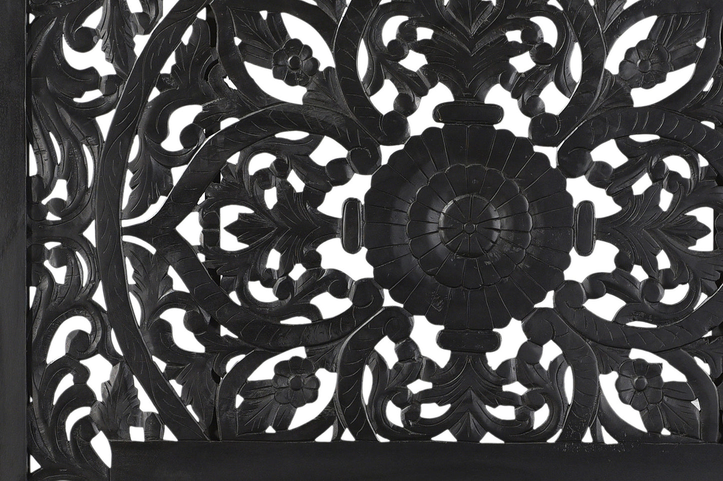 BALI BLACK QUEEN BED