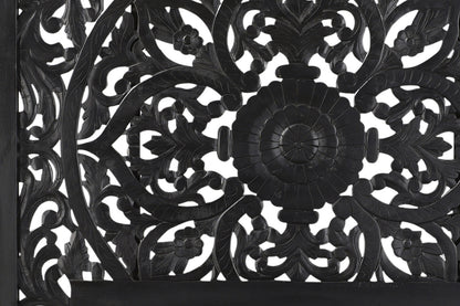 BALI BLACK QUEEN BED