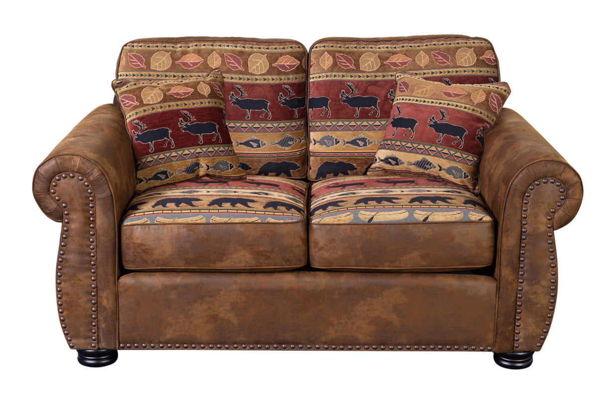 PINECREST BROWN LOVESEAT