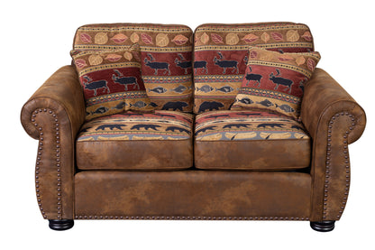 PINECREST BROWN LOVESEAT