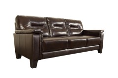 Alto Dark Chocolate Leather Sofa, Loveseat & Chair, L3618