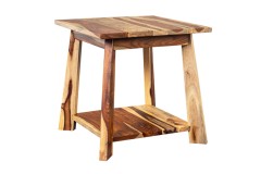 Kalispell Sheesham Wood End Table by Porter Designs, designed in Portland, Oregon