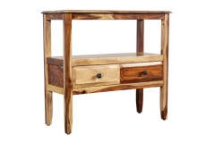 Sheesham Accents Console Table With 2 Drawers by Porter Designs
