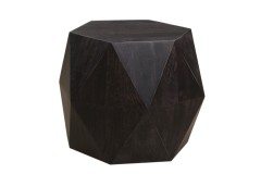 Prism Black Mango Wood End Table by Porter Designs, designed in Portland, Oregon
