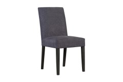 Enna Gray Dining Chair with Black Legs, D231