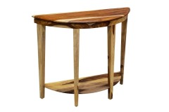 Sheesham Accents Half Round Console Table by Porter Designs
